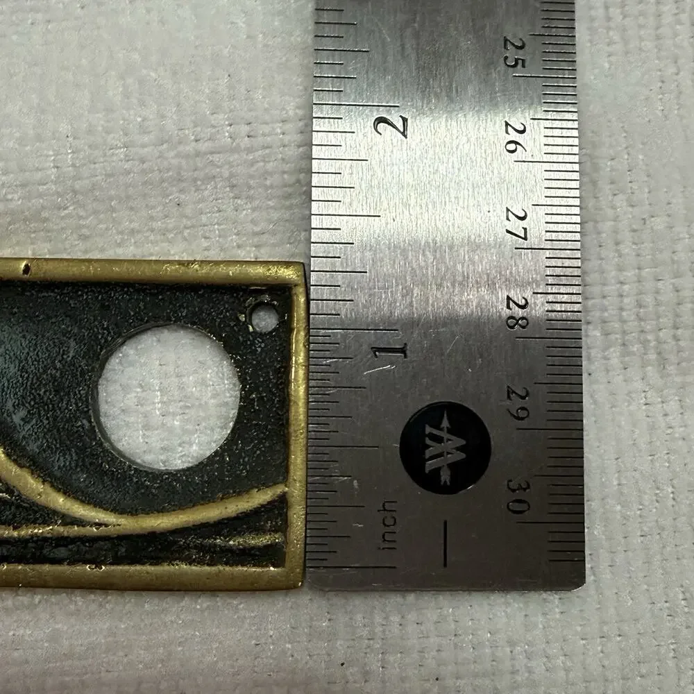 Vintage 1994 RESTORATION HARDWARE Brass IRIS Doorbell Cover California Ritter